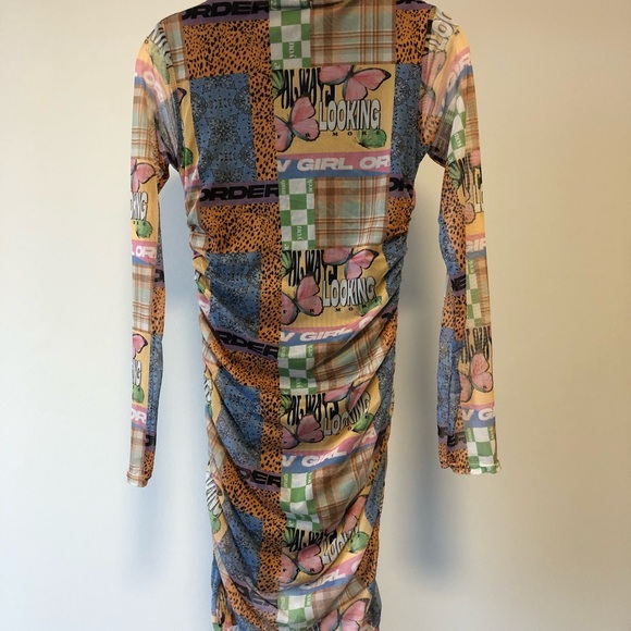 NGOrder Printed Mesh Dress - Picture 3 of 4